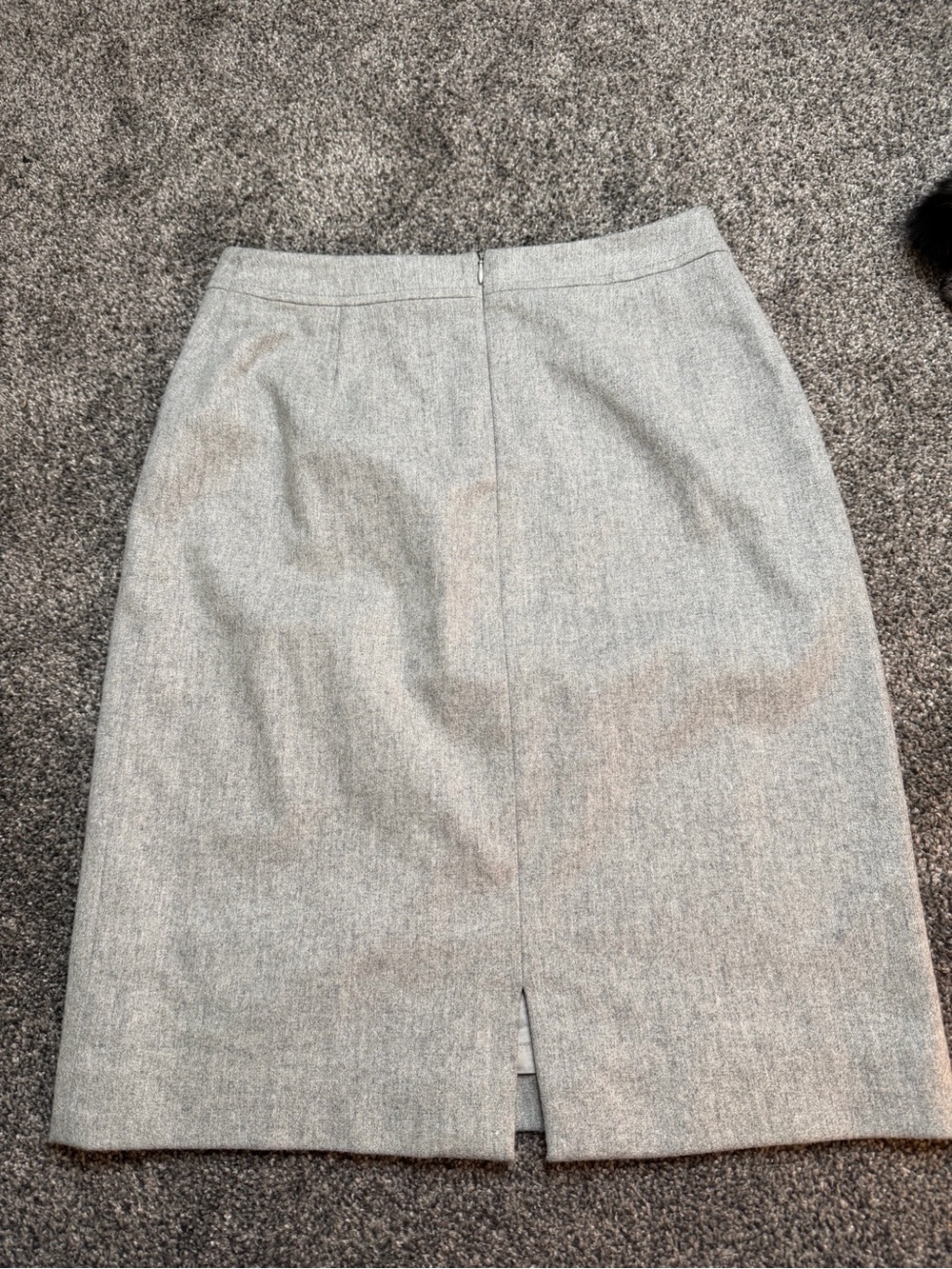 Olsen Europe Grey Virgin Wool Pencil Skirt Size 8 Lined Made in Germany - Picture 7 of 10
